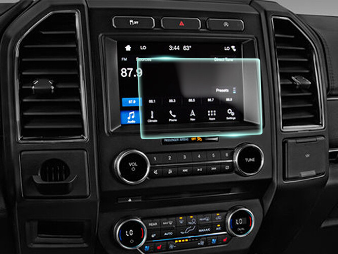 Crystal Clear Screen Protector for 2019 Ford Expedition 8in Vehicle Navigation