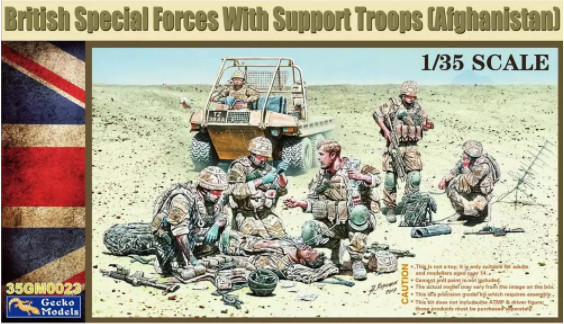 Gecko Models 35GM0023 1/35 British Special Forces with Support Troops