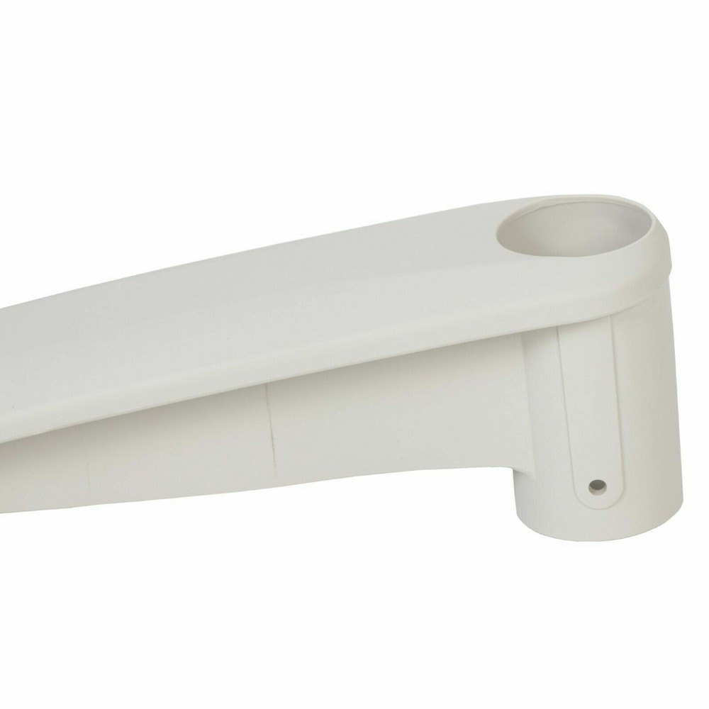 2 White Replacement Deck Support For Above Ground Drop-In Swimming Pool Step