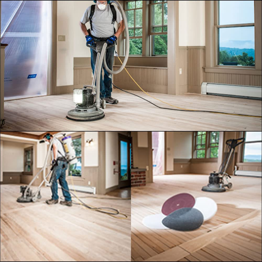 17" Sanding Screen Discs - Mesh Floor Sanding Screen - Black Silicon Carbide - f