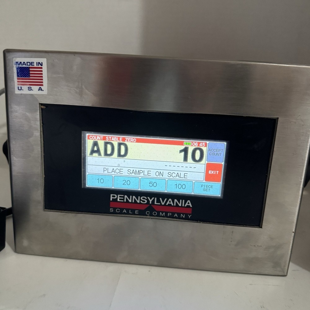 Pennsylvania Scale Co. Model 7800 M Class III Touchscreen Counting Indicator