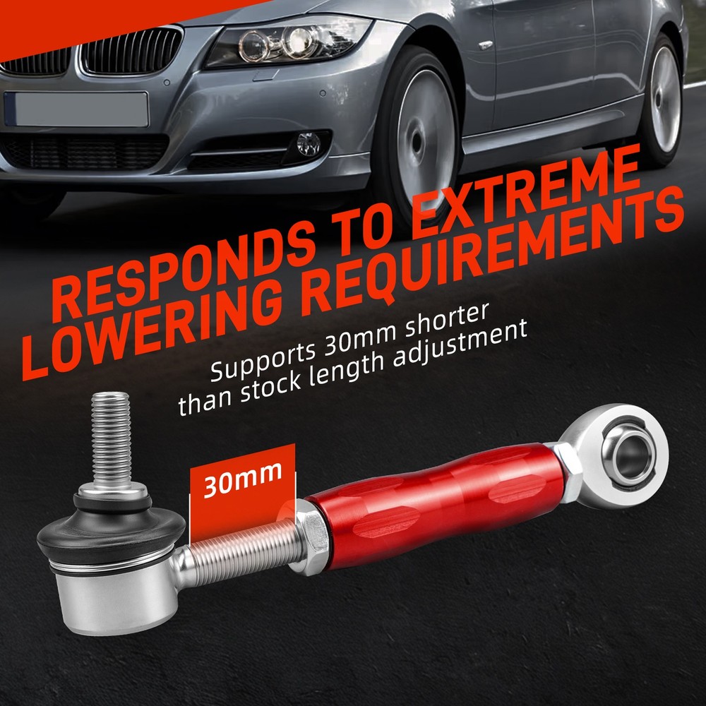 Rear Suspension Adjustable Sway Bar Links For BMW E90/E91/E92/E93 2005-2013