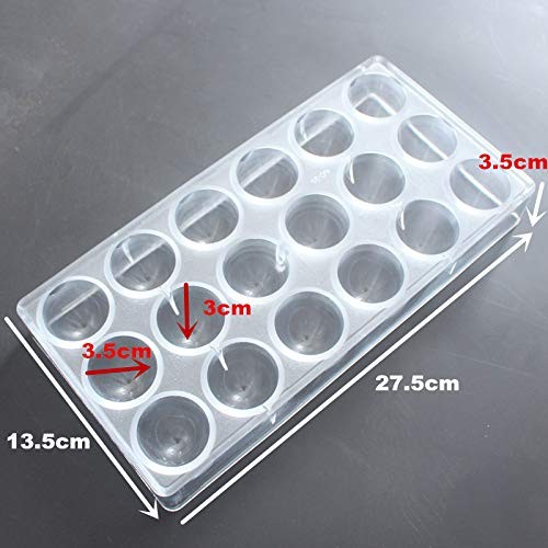Polycarbonate Big Cone Chocolate Mold Half Egg Candy Mould DIY Poly-carbonate...