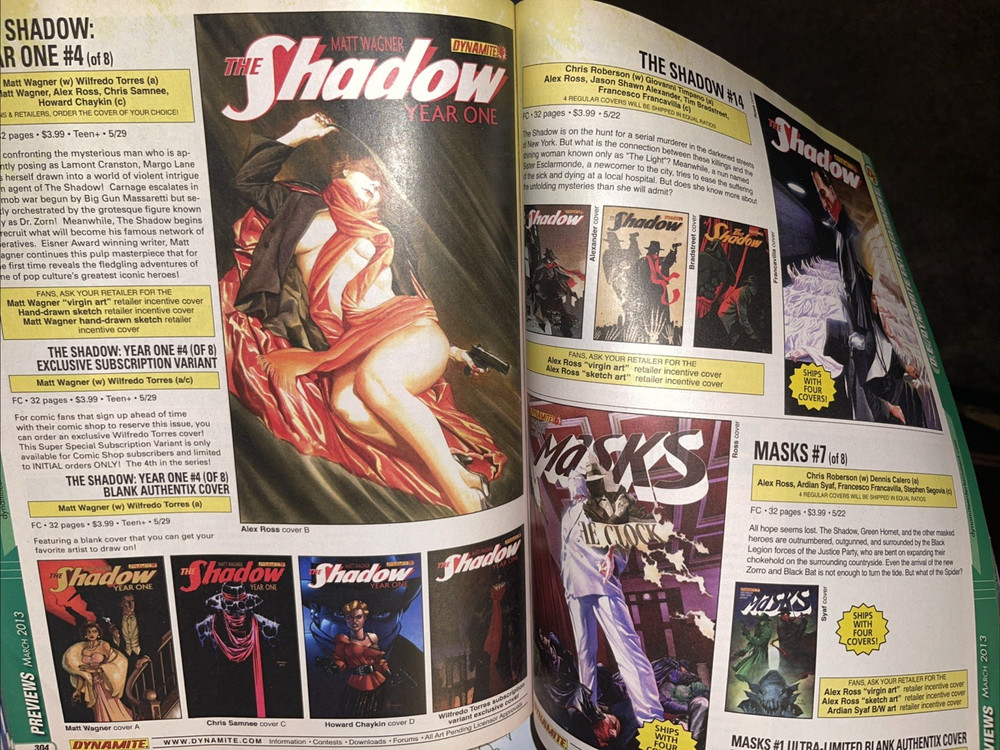 PREVIEWS COMIC CATALOG MARCH 2013