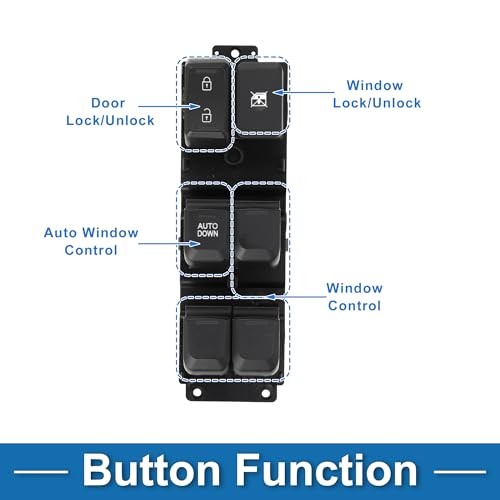 Power Window Switch No.935704X000 Front Left Driver Side Window Control Switch