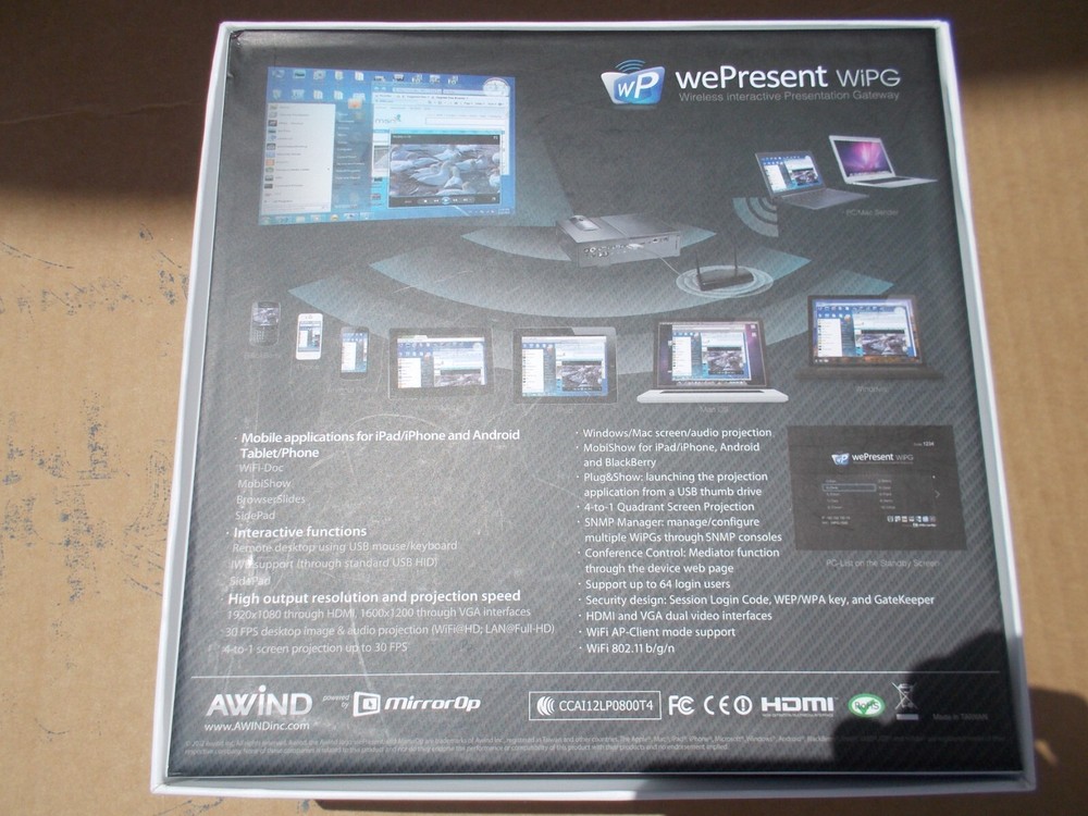 WePresent WiPG Wireless Presentation Gateway