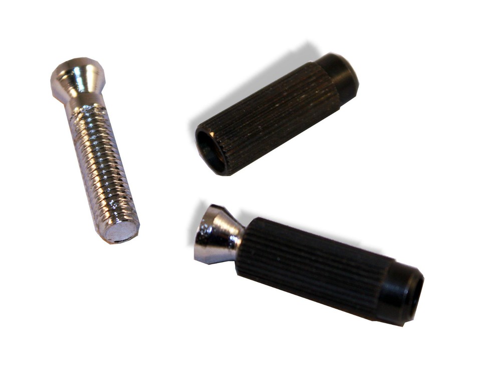 Hinge Posts Small 8mm Chrome set of 2 Bitterroot 080653CH