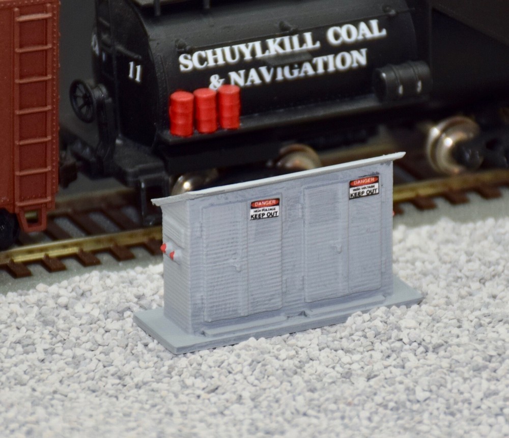 HO Scale Electrical Relay Cabinet Model Railroad Handcrafted Custom Designed