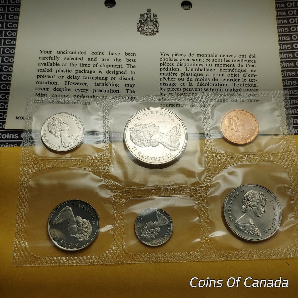 1968 Canada Prooflike 6 Coin Original Set Multiple Sets Available #coinsofcanada
