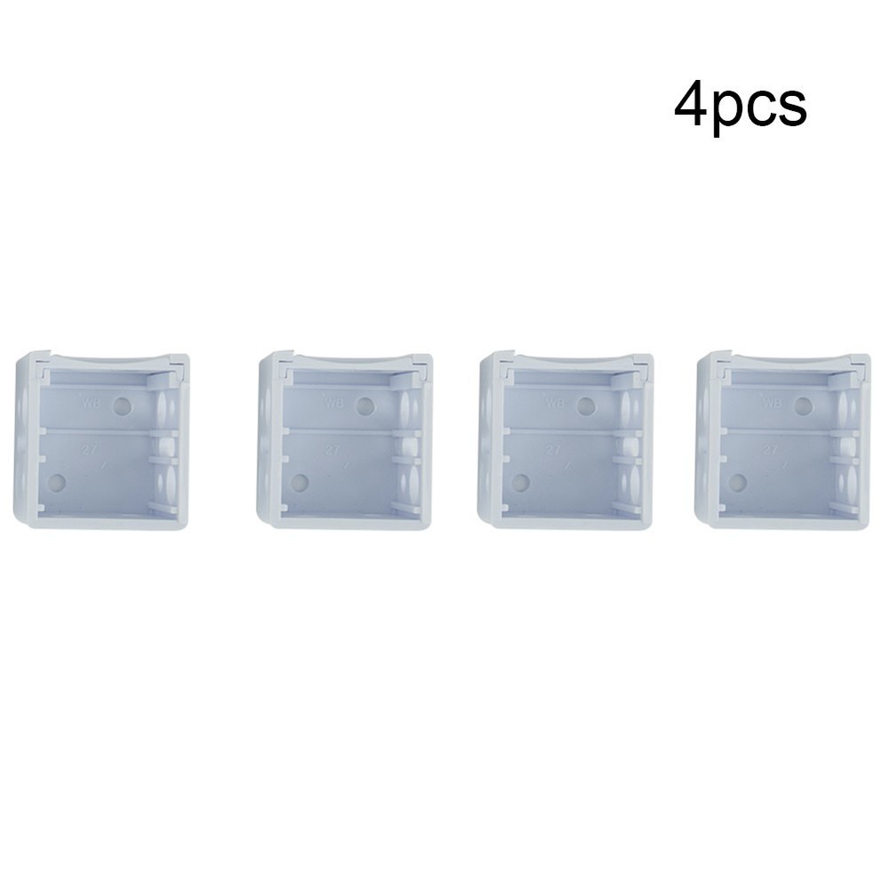 Blind Brackets Mounting Support Simple White Low Profile Box Plastic Reliable