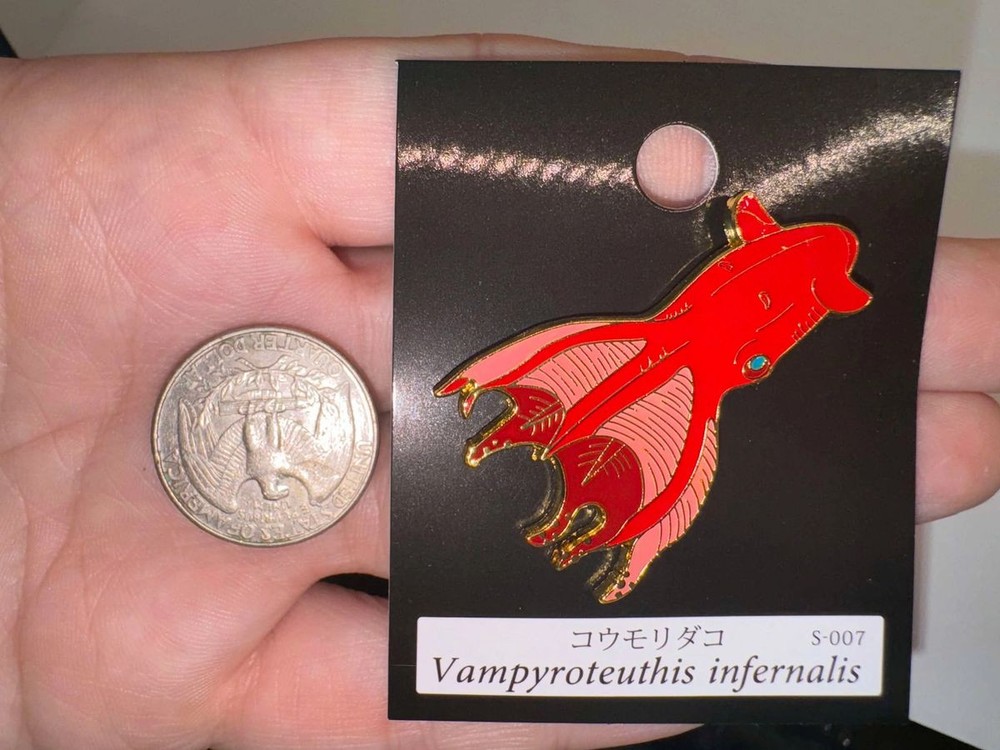 Vampire Squid Pin Badge from Japan