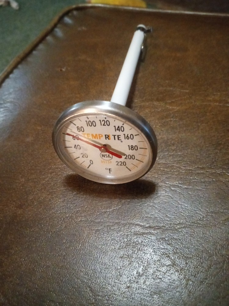 Vintage Kitchen Temp Rite Reader With Sleeve Great Working Condition Rare Htf