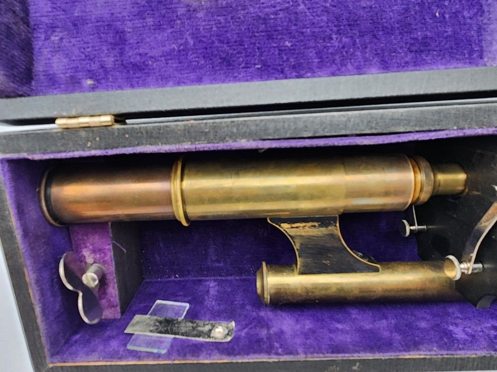 1900s 'Simplex' compound monocular microscope by Gundlach-Manhattan Optical Co