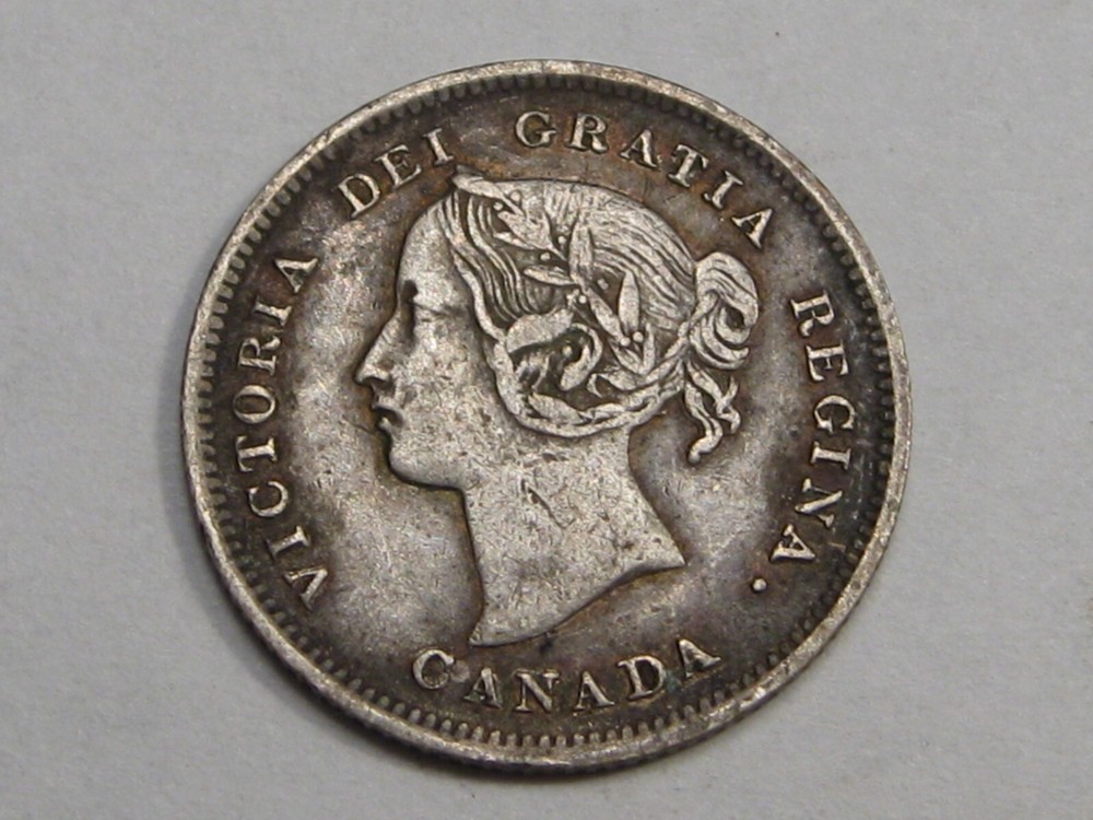 F/VF 1899 Five Cent 5¢ CANADA.  #36