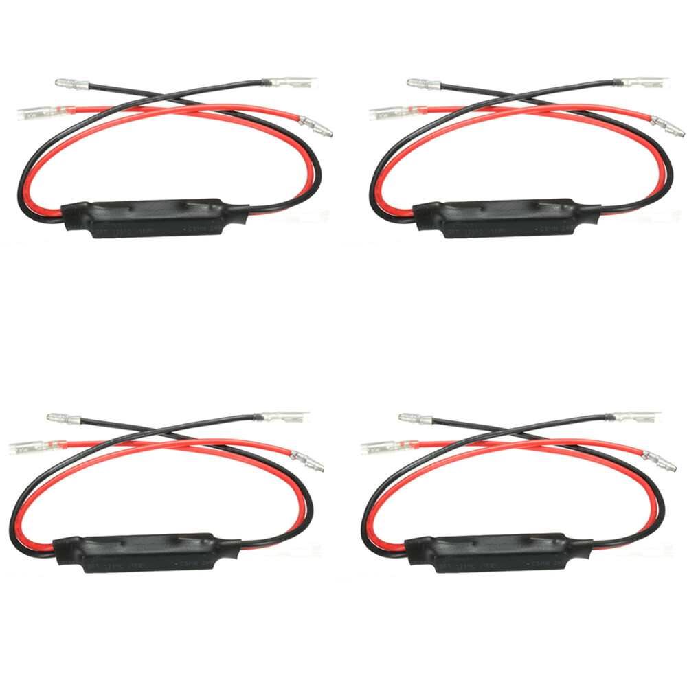 4PCS Motorcycle Resistor, Turn Signal LED Load Resistor Flash Blinker Fix Error