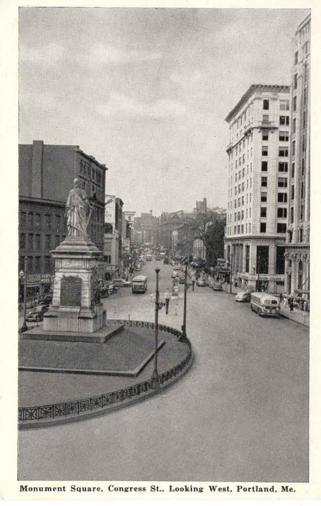 MONUMENT SQUARE, PORTLAND, ME  - PC6433
