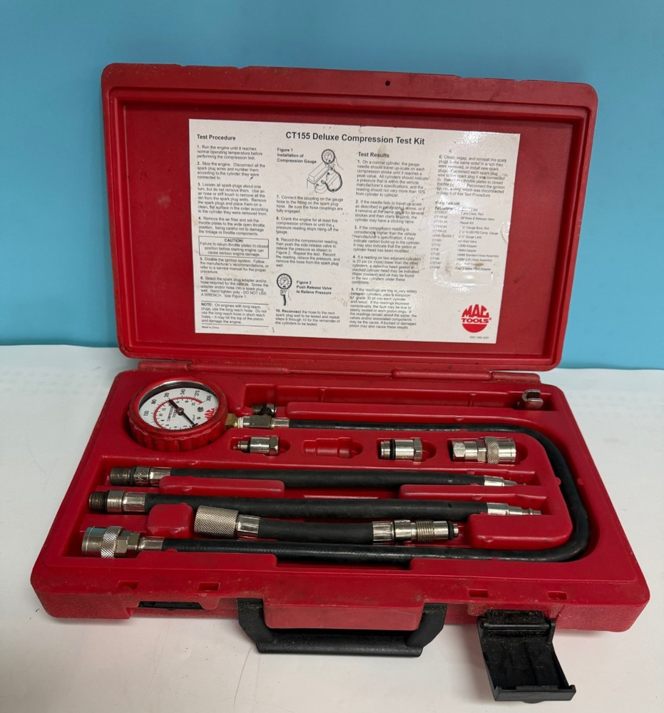 Mac Tools CT155 Deluxe Compression Test Kit