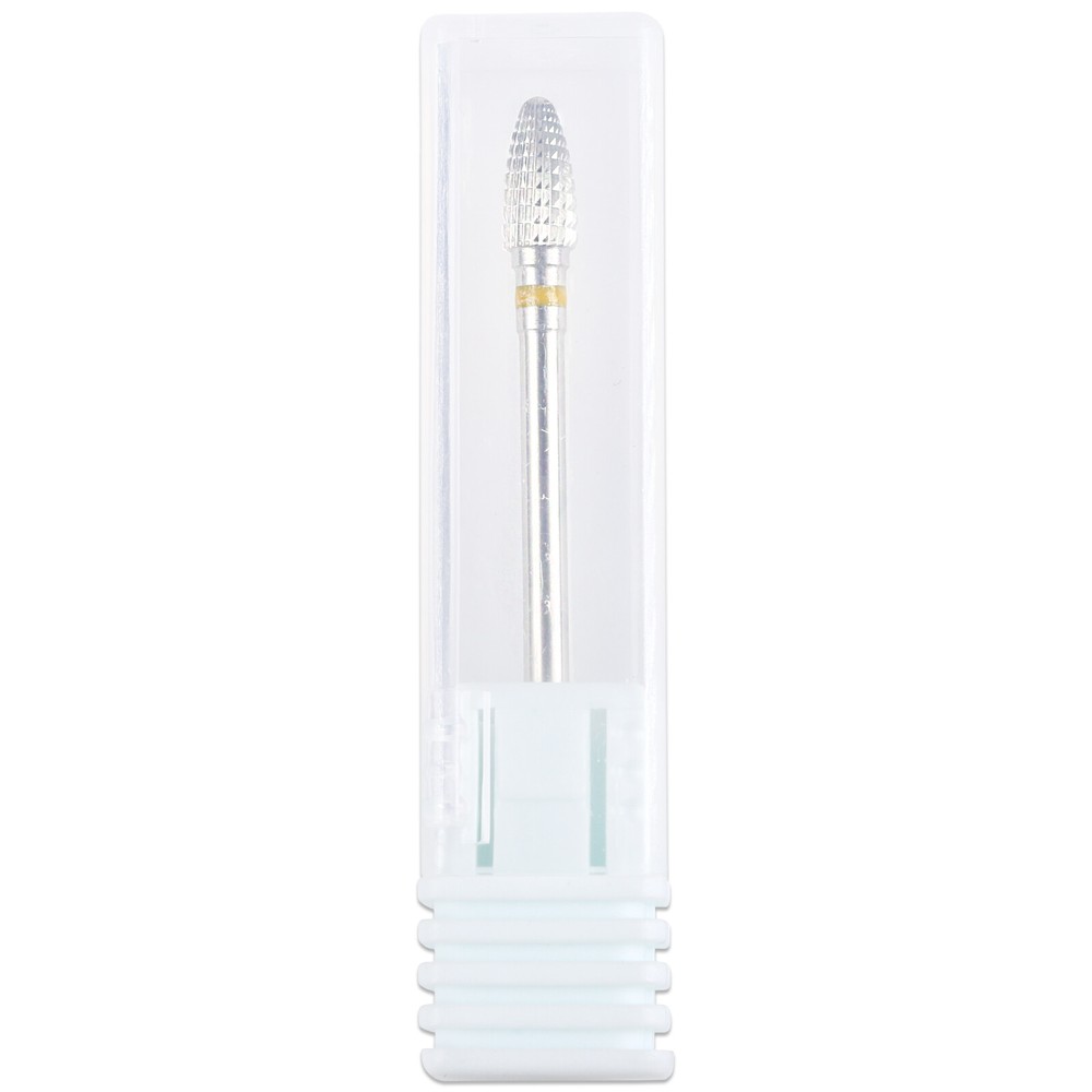 Professional Silver Mini Cone Carbide Nail Drill Bit Extra Fine Grit