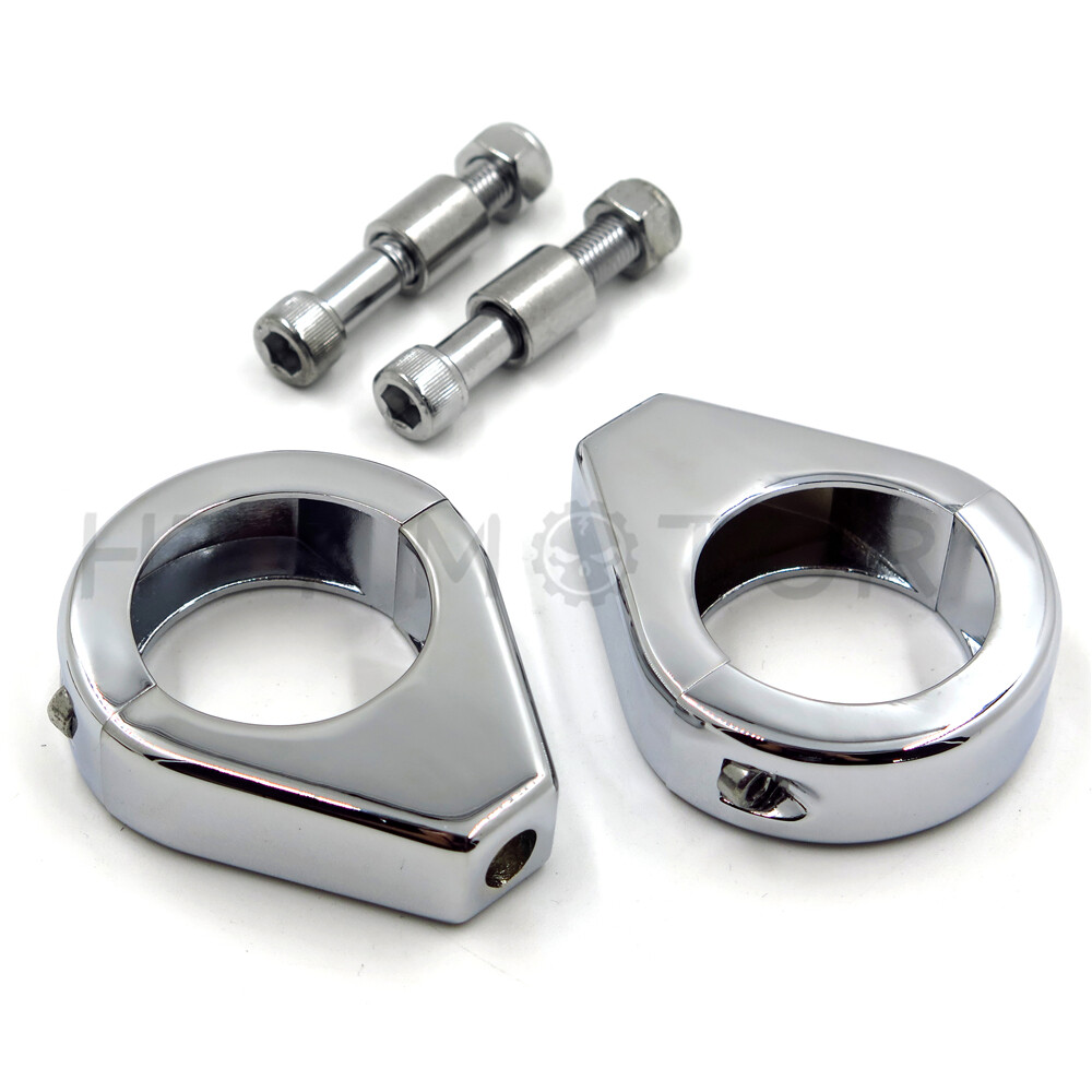 Turn Signal Indicator Relocation 39mm Fork Clamp Mount For Harley Cruise Chopper