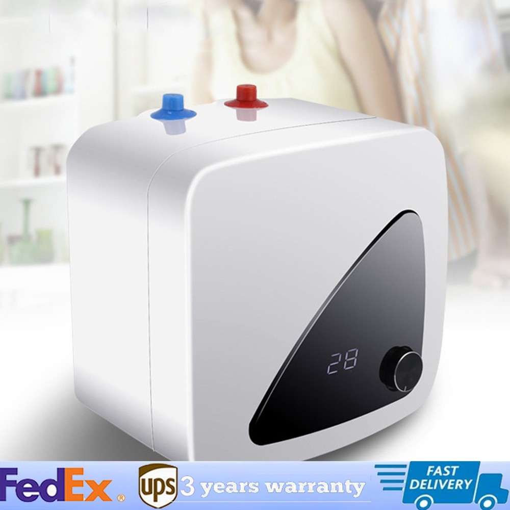 1500W Instant Electric Hot Water Heater Shower Compact Mini-Tank Storage 8L 110V