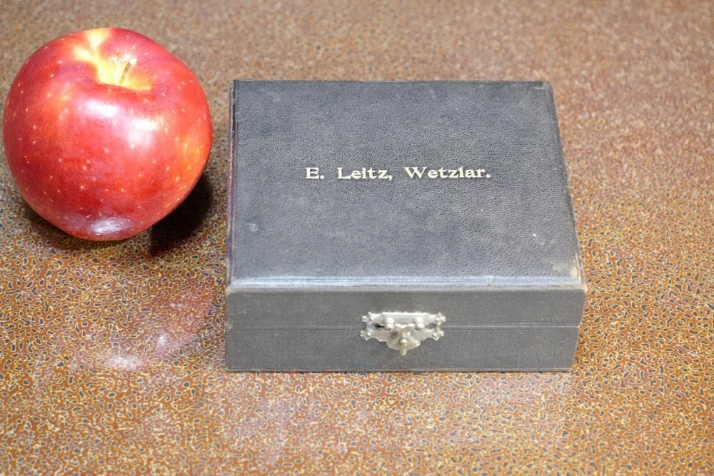 Antique Leitz Mechanical Stage c1890s Brass Microscope Accessory Wetzlar