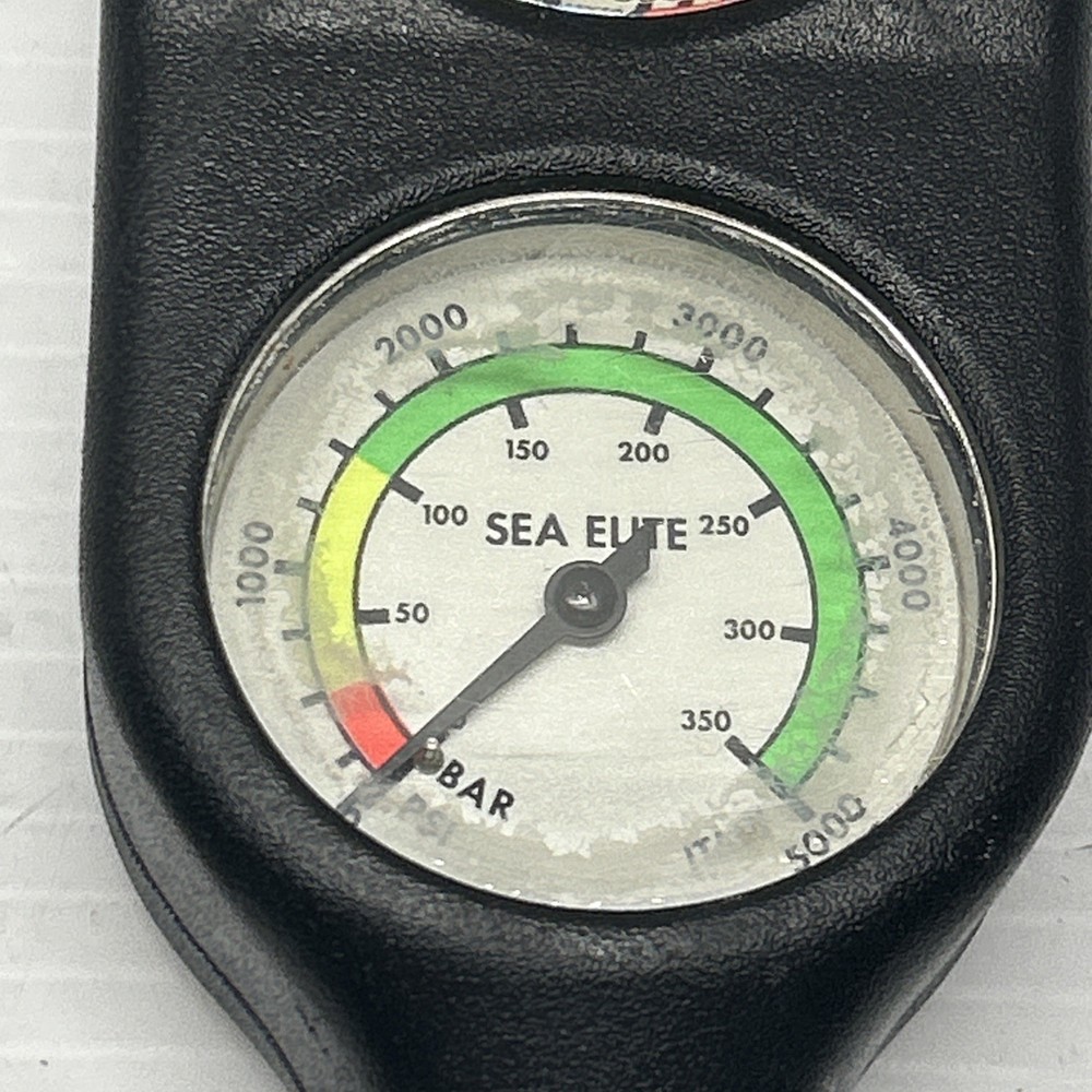 Sea Elite Scuba Double Gauge Console. Tested.