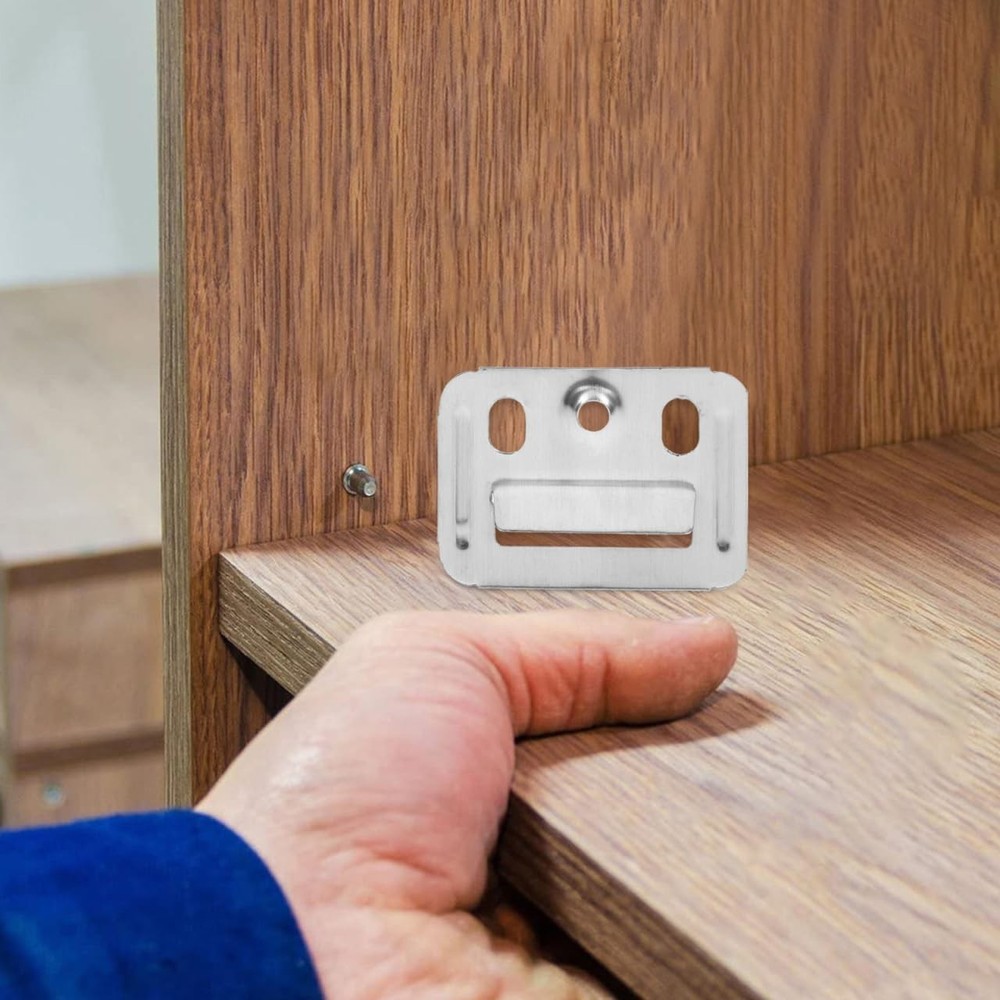 100pcs Wall Buckle Interlocking Hanging Bracket Couch Clips, Wall Panel Stain...