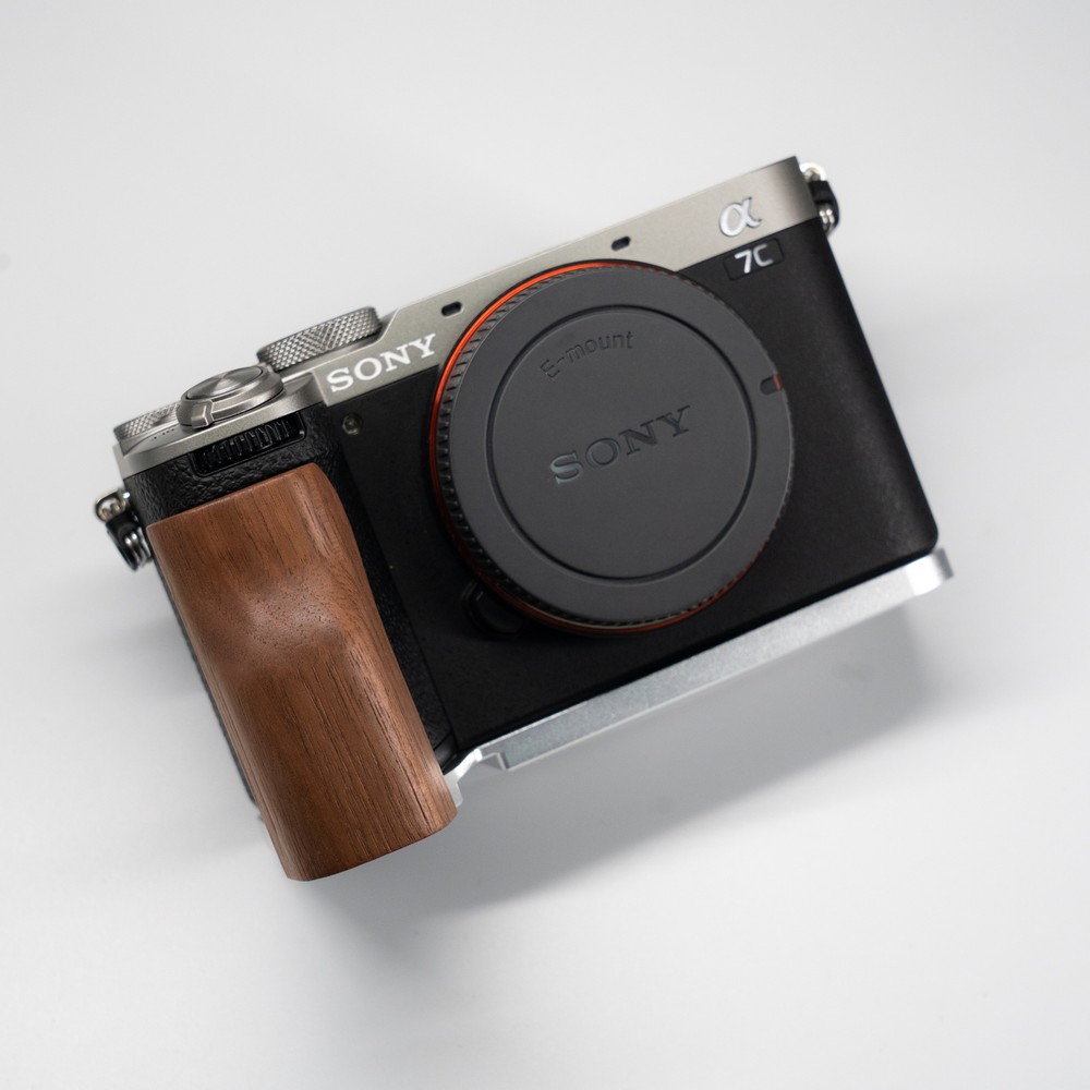 Camera grip wooden handle quick release board L suitable for Sony a7c2/a7cr