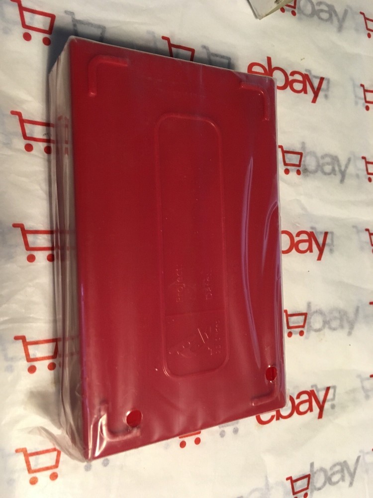 25 PLACE CORK LINED MICROSCOPE SLIDE RED BOX