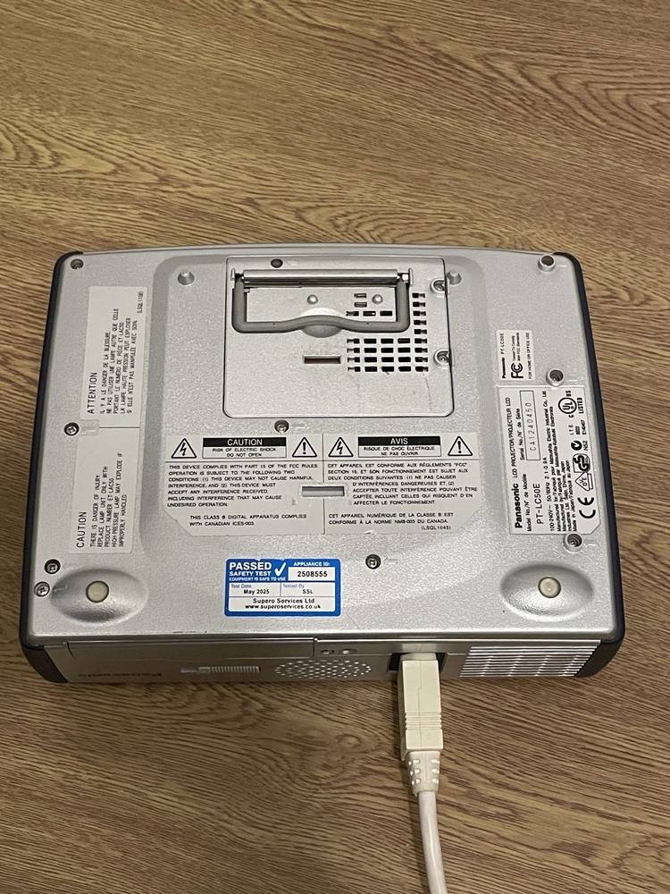 Panasonic LCD Projector Model PT-LC50E - with Power Cable & Remote - PAT Tested