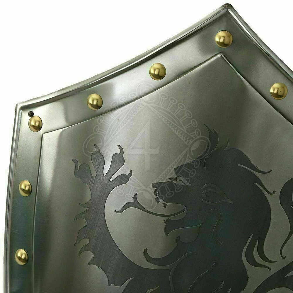 Medieval Fully Functional Dragon Warrior Templar Shield Medieval Knight Shield
