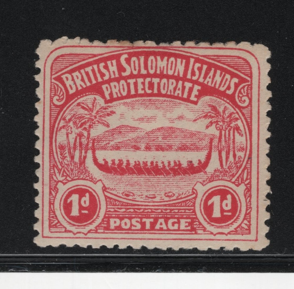 SOLOMON ISLANDS SC#2 -- MH, FINE -- MINOR FOXING