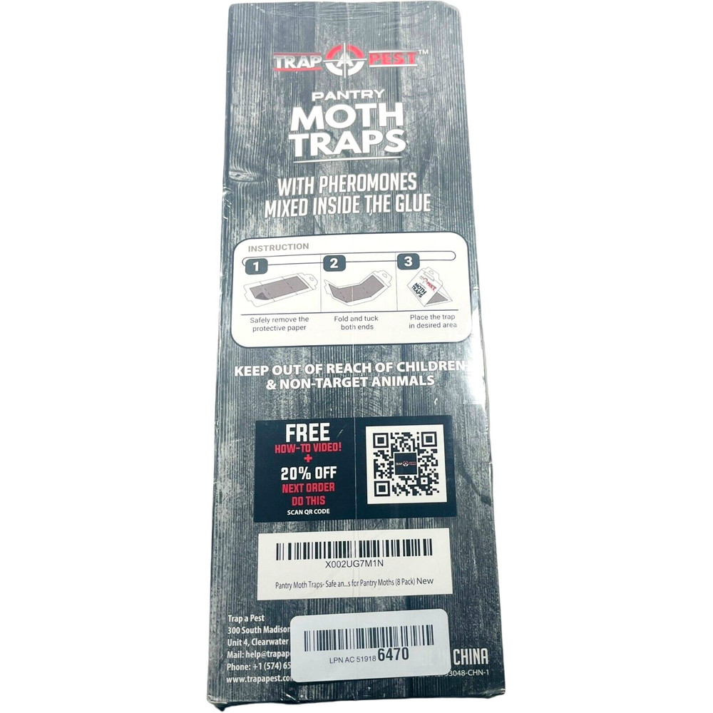 TRAP A PEST Pantry Moth Traps - 8 Pack