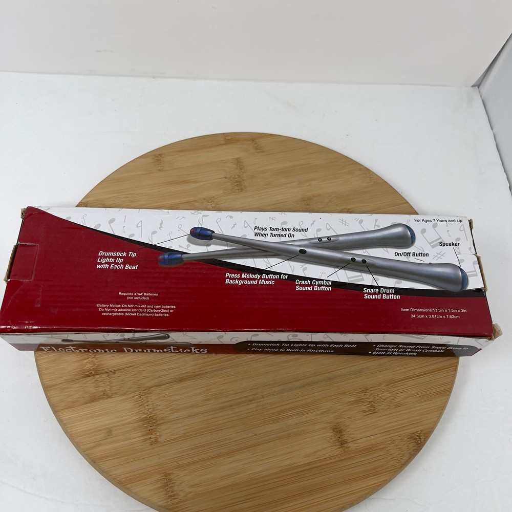 Mark Feldstein Electronic Drum Sticks Set Of Two Open Box