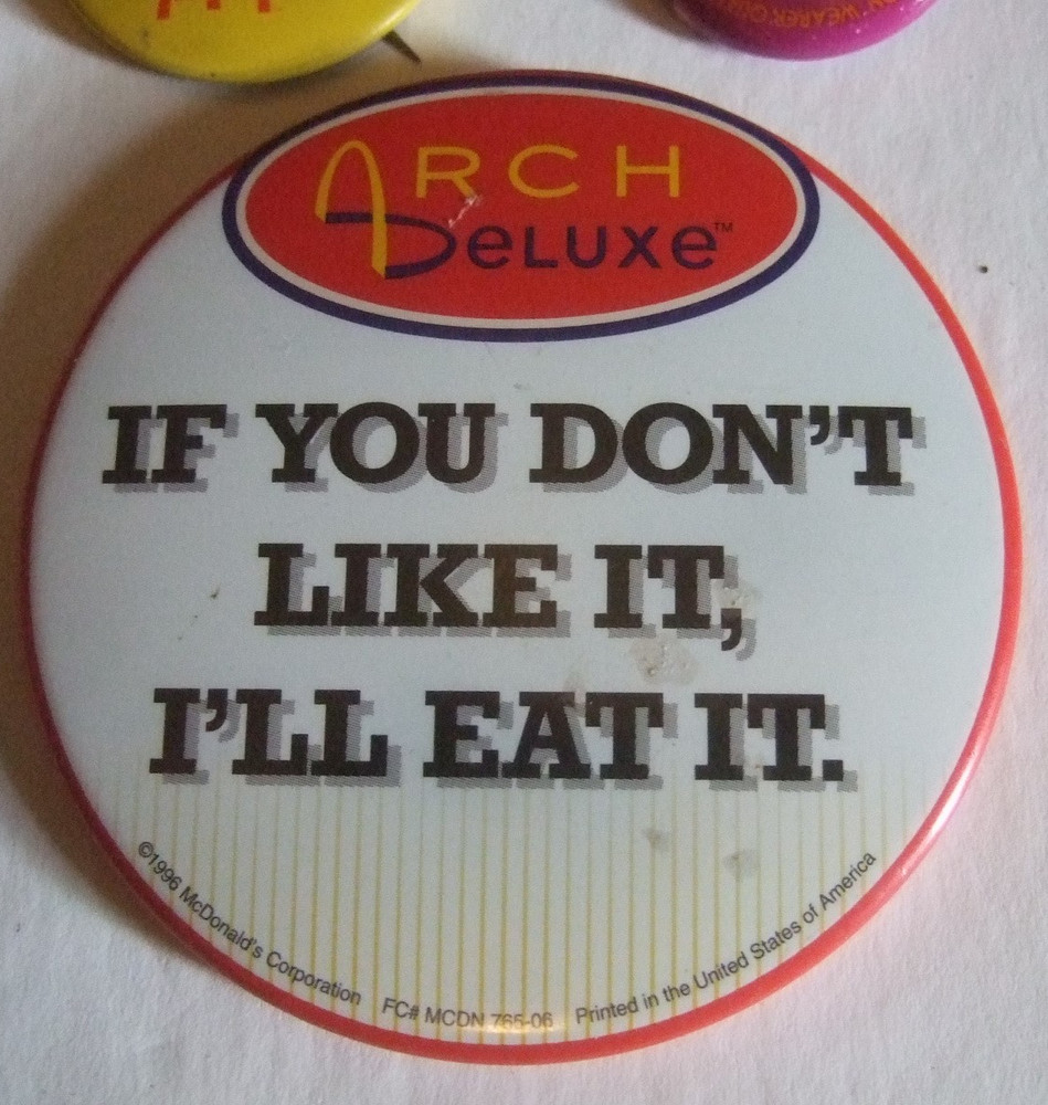 Vintage McDonald's Buttons