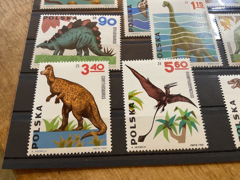 Poland Dinosaur mint never hinged stamps B2533