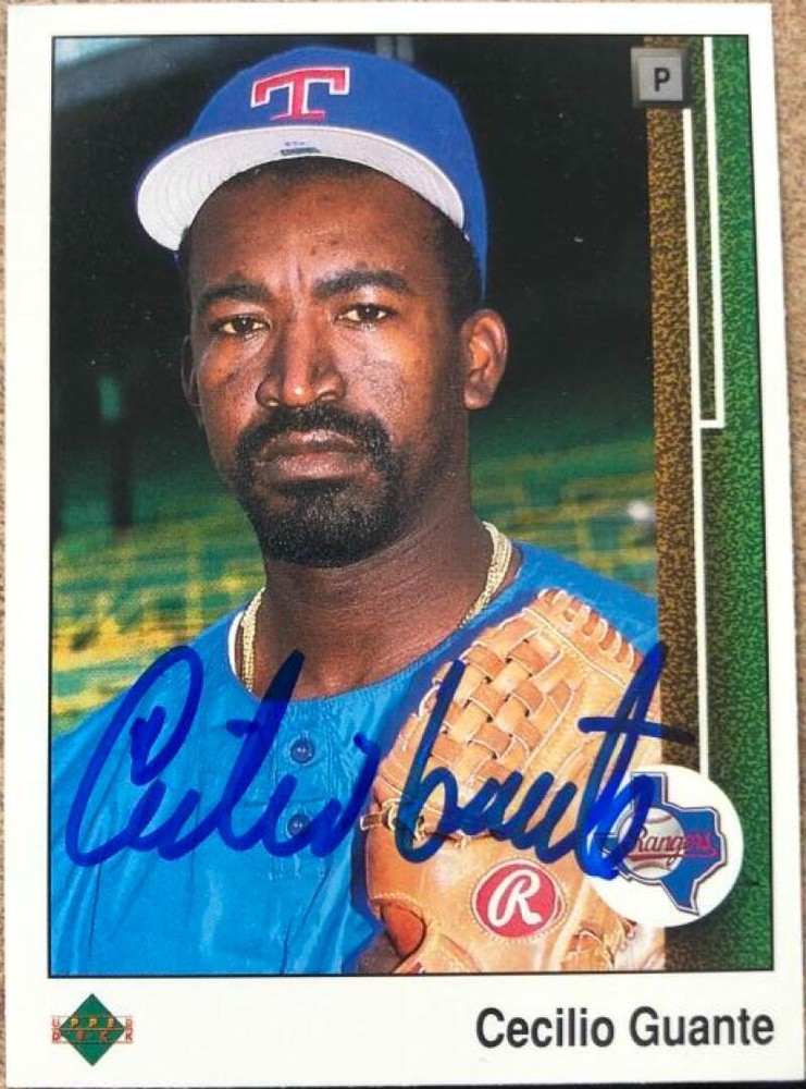 Cecilio Guante Autographed 1989 Upper Deck #576