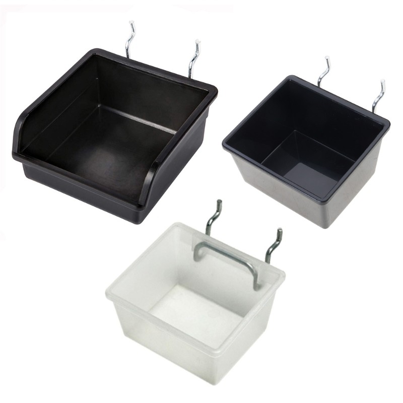 Convenient Tool Organization Box Pegboard Storage Basket Set with Hook and Label