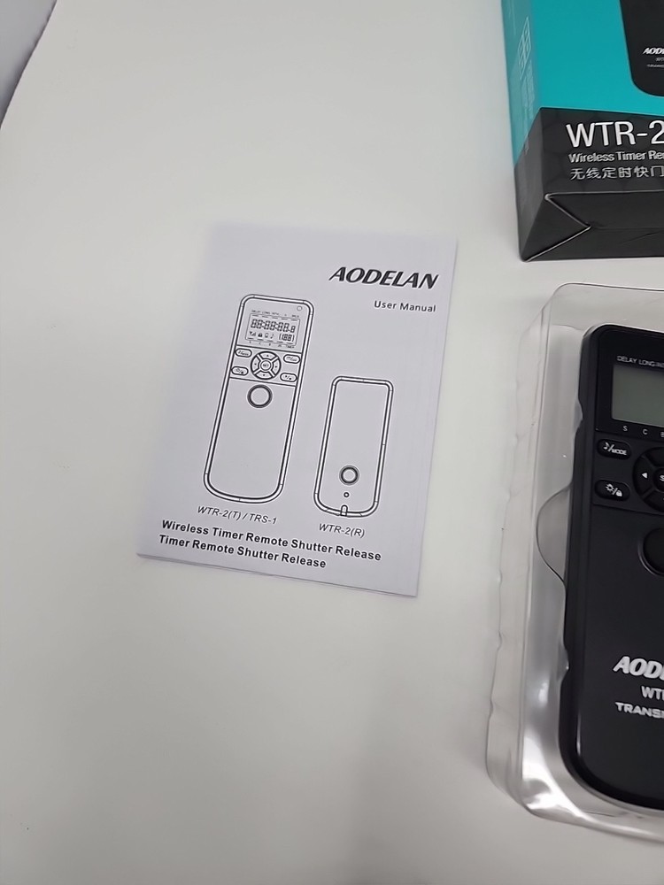 AODELAN WTR-2 Wireless Shutter Release Timer Remote Control Nikon