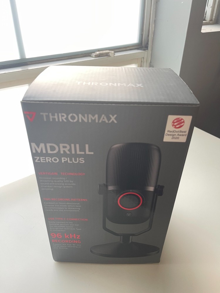 NEW Thronmax Mdrill Zero Plus Black Microphone, 96 kHz