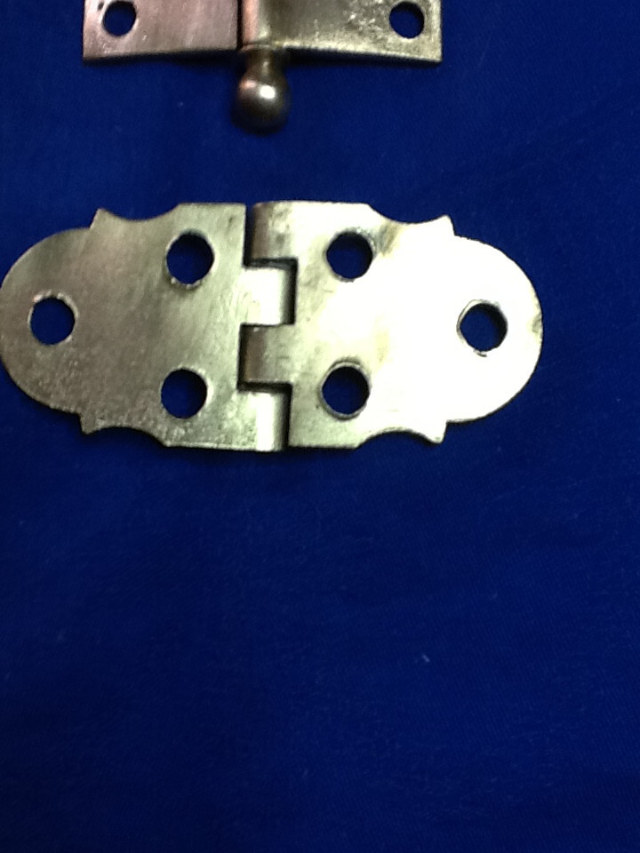3 ASSORTED VINTAGE SOLID BRASS HINGES 051824g