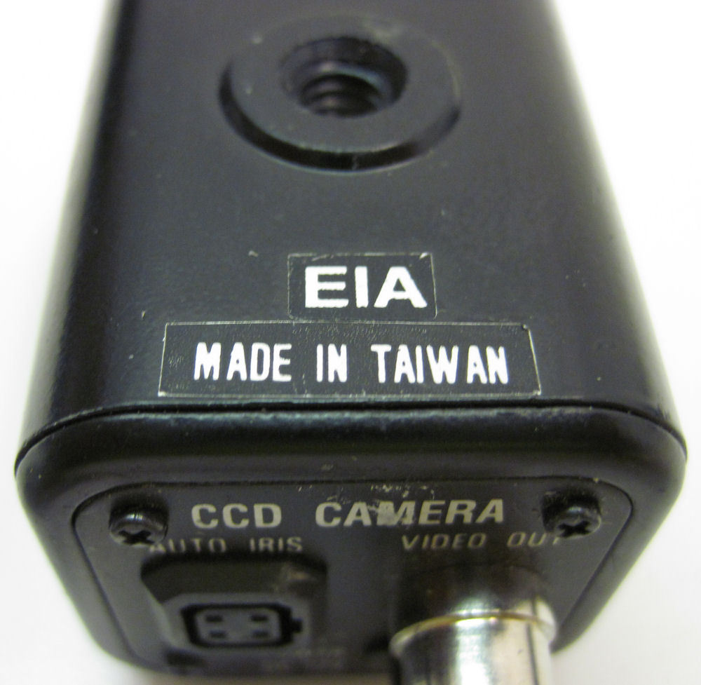 EIA Miniature CCD Camera, 12VDC, Model Unknown