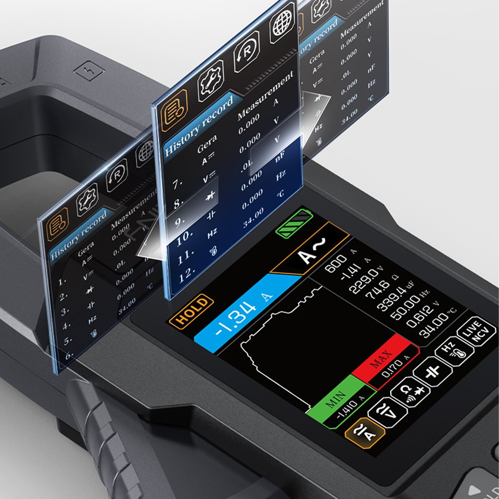 DMC-100 Current Clamp Meter, 600A Digital Multimeter