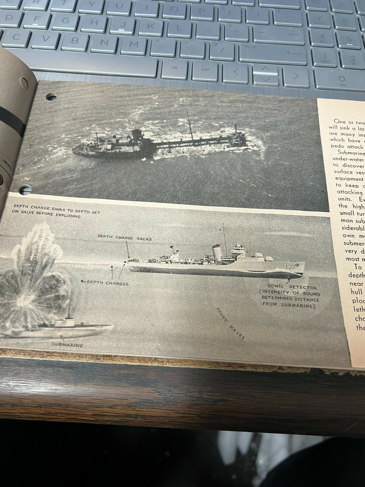WW2 ONI RESTRICTED Axis Submarine Manual enemy sub operations and uses