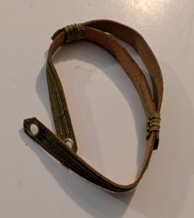 WW2 USN US Navy Hat Cap Adjustable Gold  Chinstrap Strap