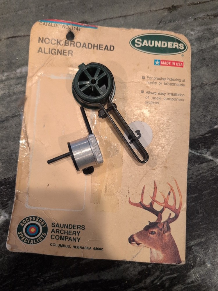 Saunders Archery nock/broadhead aligner 1144 Missing Plates Read Description