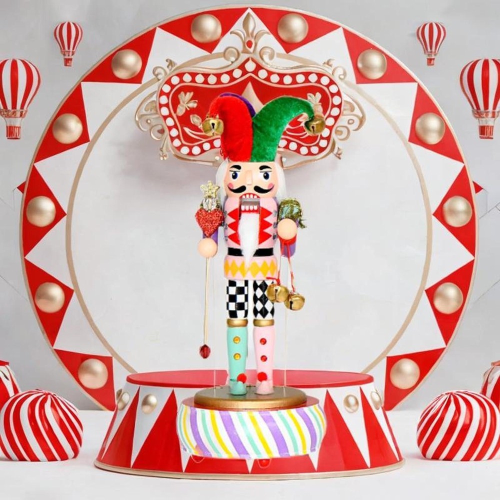 Clown Dancer Nutcracker Nutcracker with Music Box for Table Thanksgiving