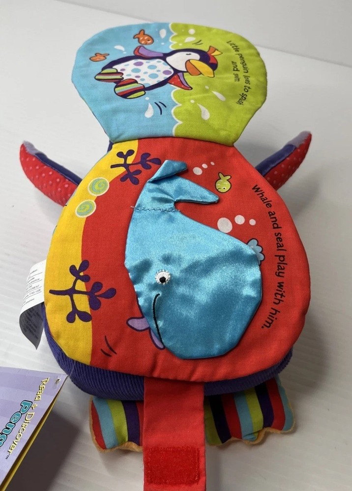 SoftPlay Read & Discover Penguin Book Plush 2008