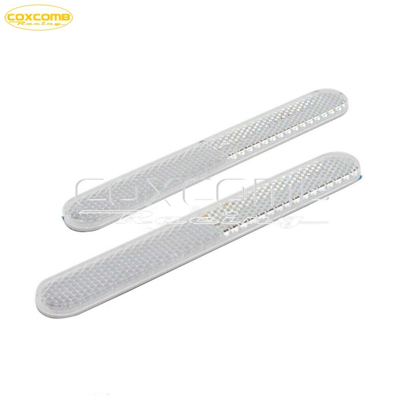 Universal White Front Fork Leg Reflector Reflective Sticker For Motorcycle Car