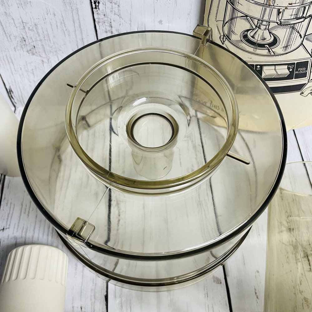 General Electric D2-FP1 Food Processor Bowl, Lid, Blade & Pusher